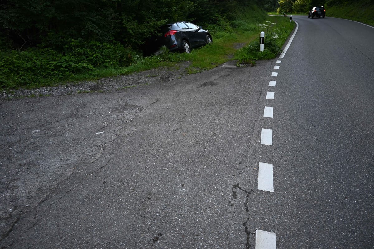 Selbstunfall unter Alkoholeinfluss in Schmerikon