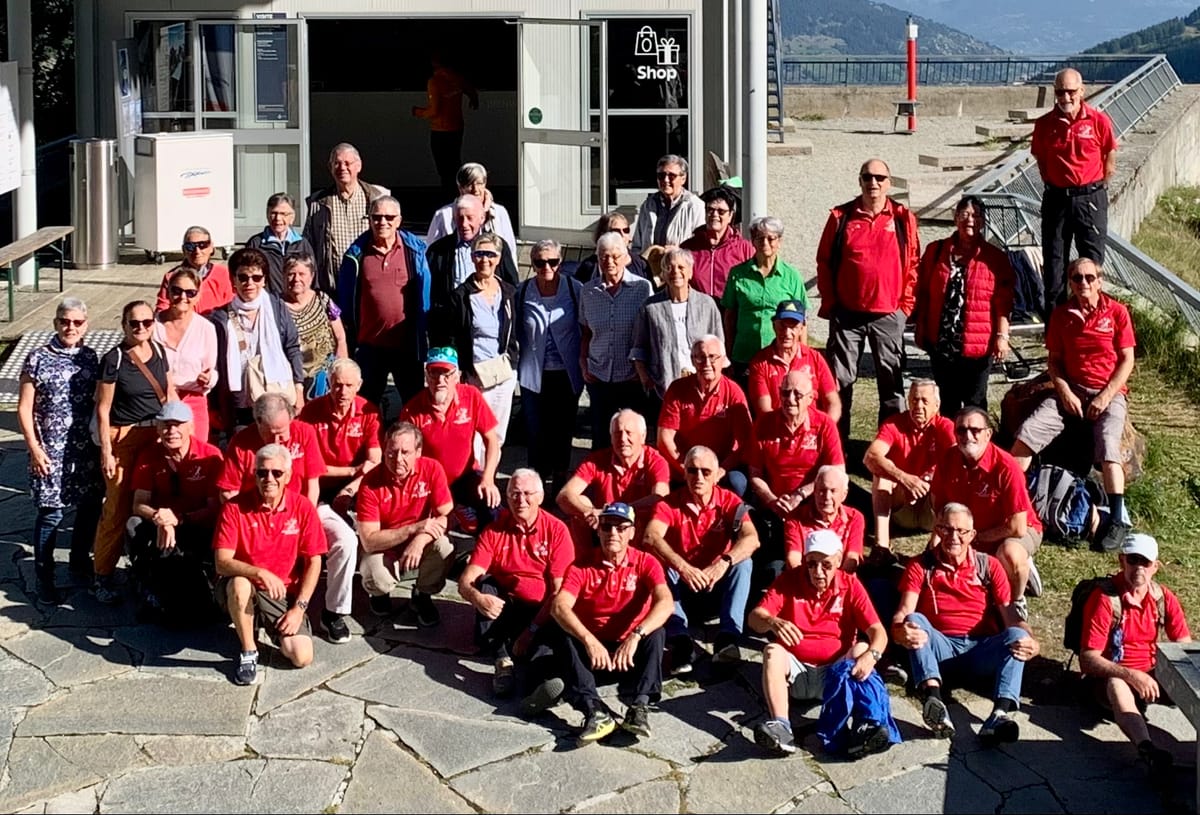 Männerturner unterwegs im Wallis