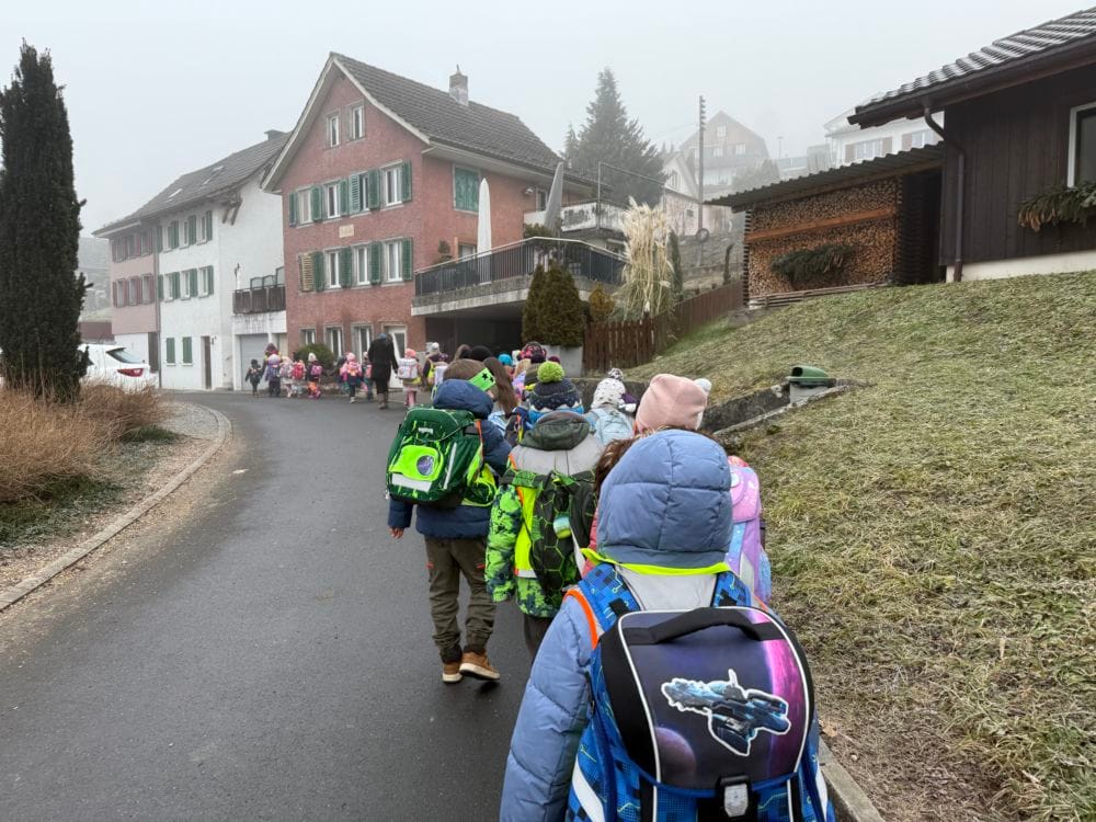 Besuch von Kindergarten – und Schulkindern in der Pension Obersee