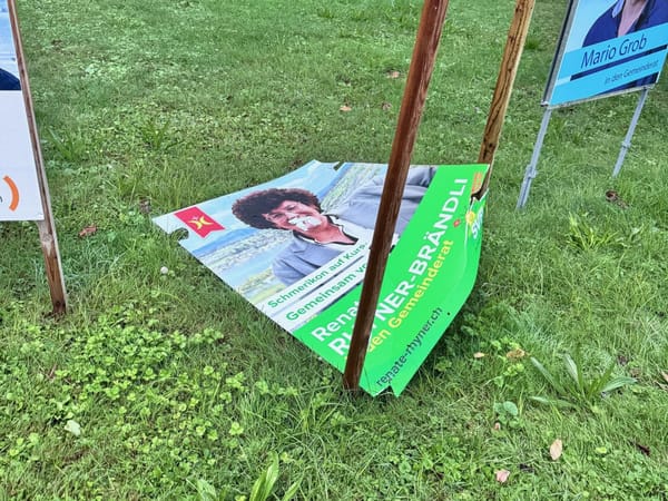 Schändung von SVP-Wahlplakaten – Eine strafbare Handlung