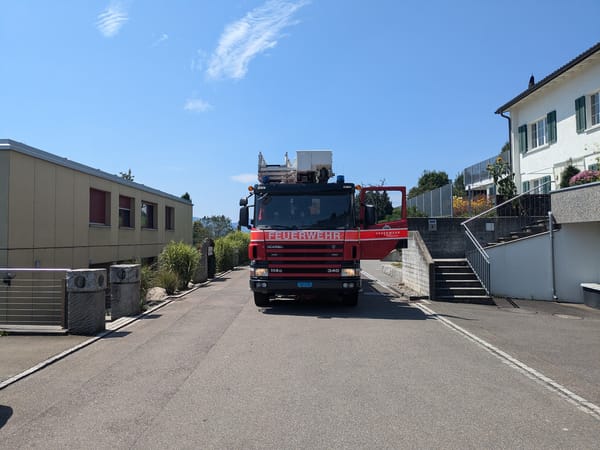 Schlussübung der Feuerwehr